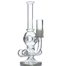 Inline Perc Glass Smoking Water Pipe to Donut Perc Vapor Rig (ES-GB-569)